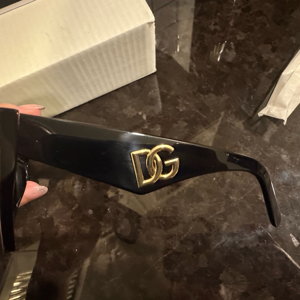 Dolce & Gabbana Bold Black Sunglasses - Picture 8 of 9